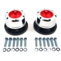 Suzuki Jimny Steel Manual Locking Free Wheeling Hubs - Chrome