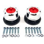 Suzuki Jimny Steel Manual Locking Free Wheeling Hubs - Chrome