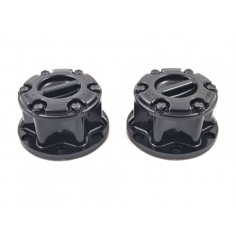 Suzuki SJ413 Samurai Vitara Steel Manual Locking Free Wheeling Hubs - Black