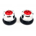 Suzuki SJ413 Samurai Vitara Steel Manual Locking Free Wheeling Hubs - Chrome
